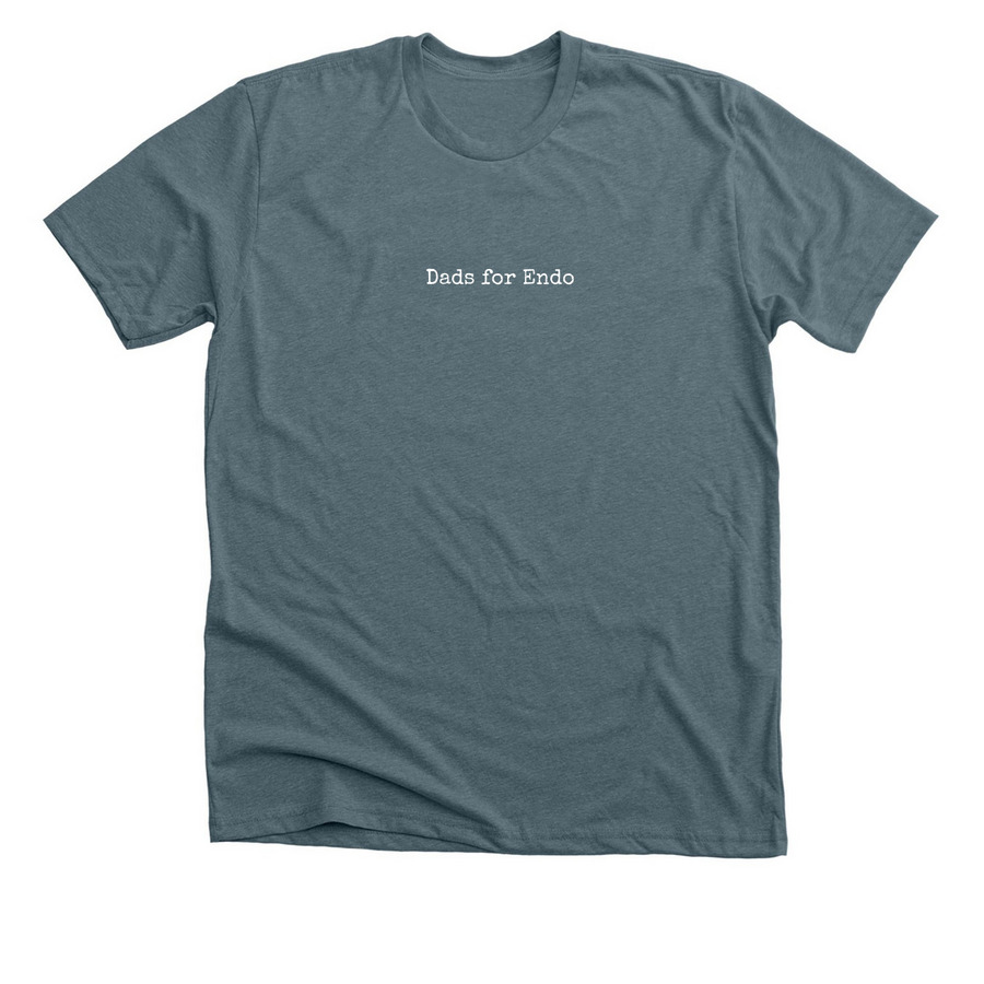 Dads for Endo tee in deep teal