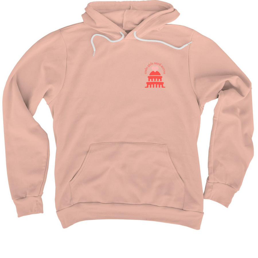Endo Girls Need Access hoodie in peach