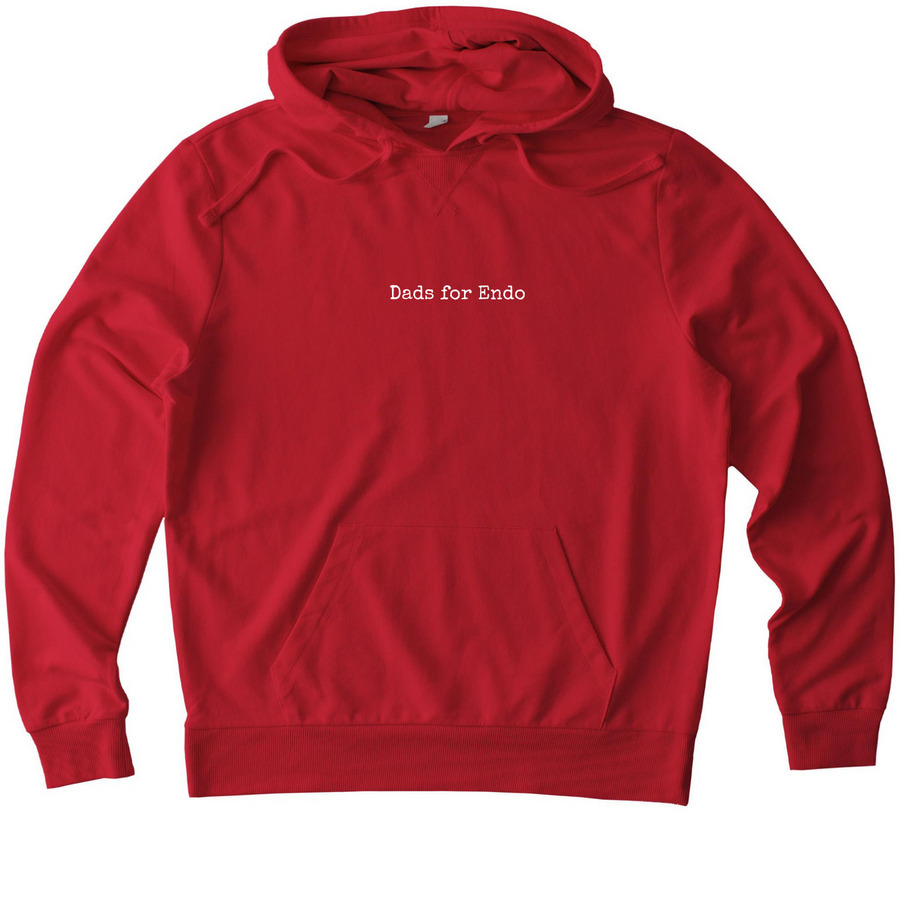 Dads for Endo hoodie in red