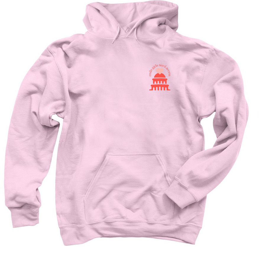 Endo Girls Need Access hoodie in light pink