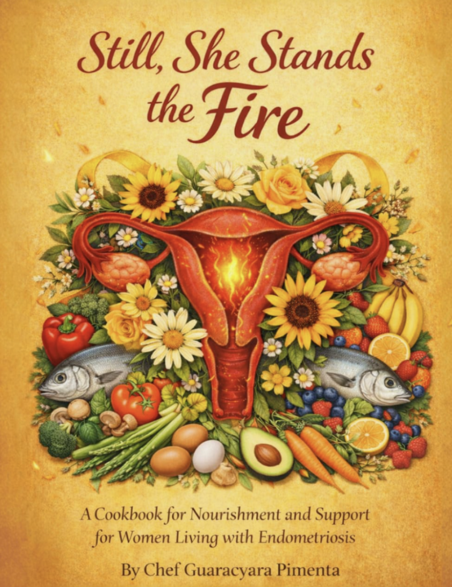 Still, She Stands the Fire cookbook cover by Chef Guaracyara Pimenta