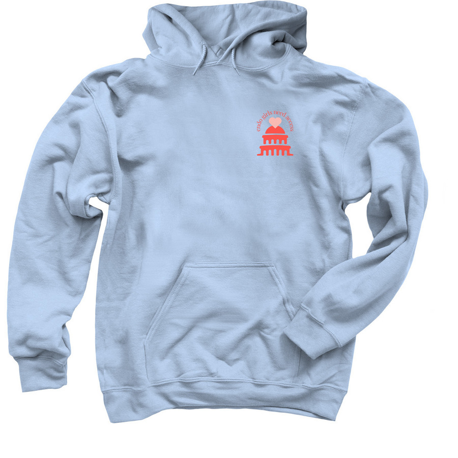 Endo Girls Need Access hoodie in light blue