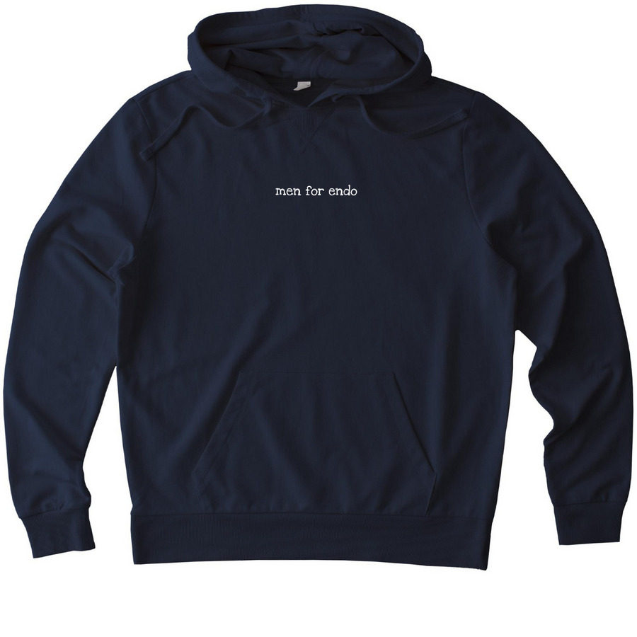 Men for Endo hoodie in navy