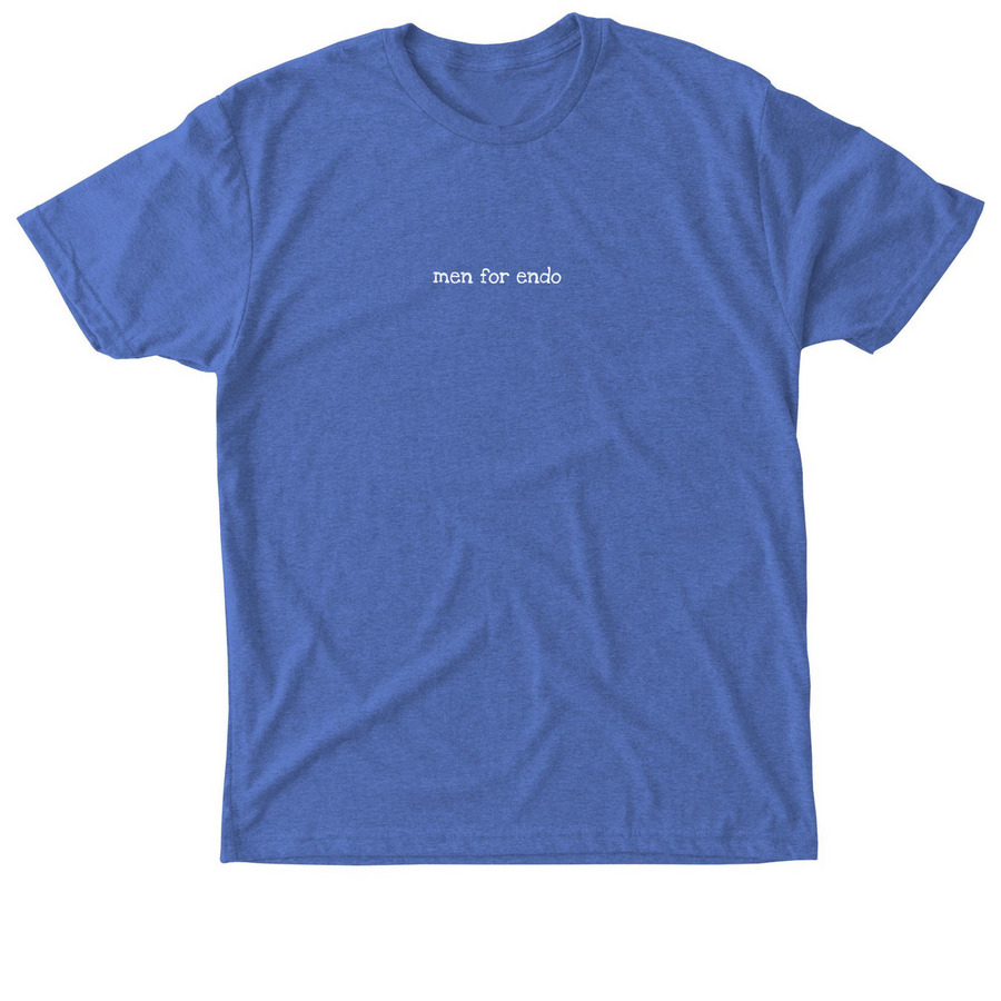 Men for Endo tee in heather royal blue
