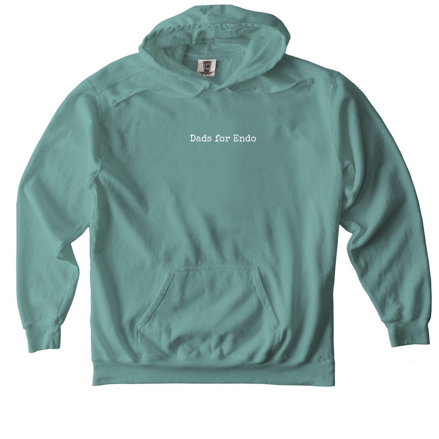 Dads for Endo hoodie in seafoam
