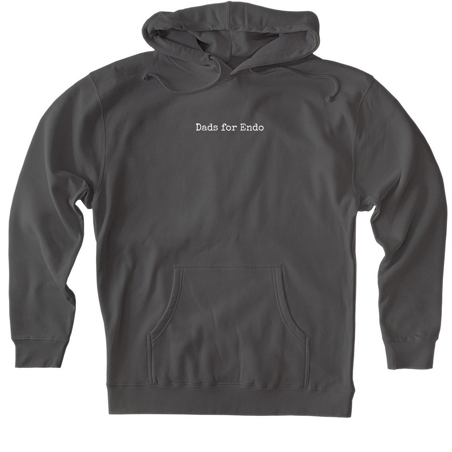 Dads for Endo pullover hoodie in charcoal