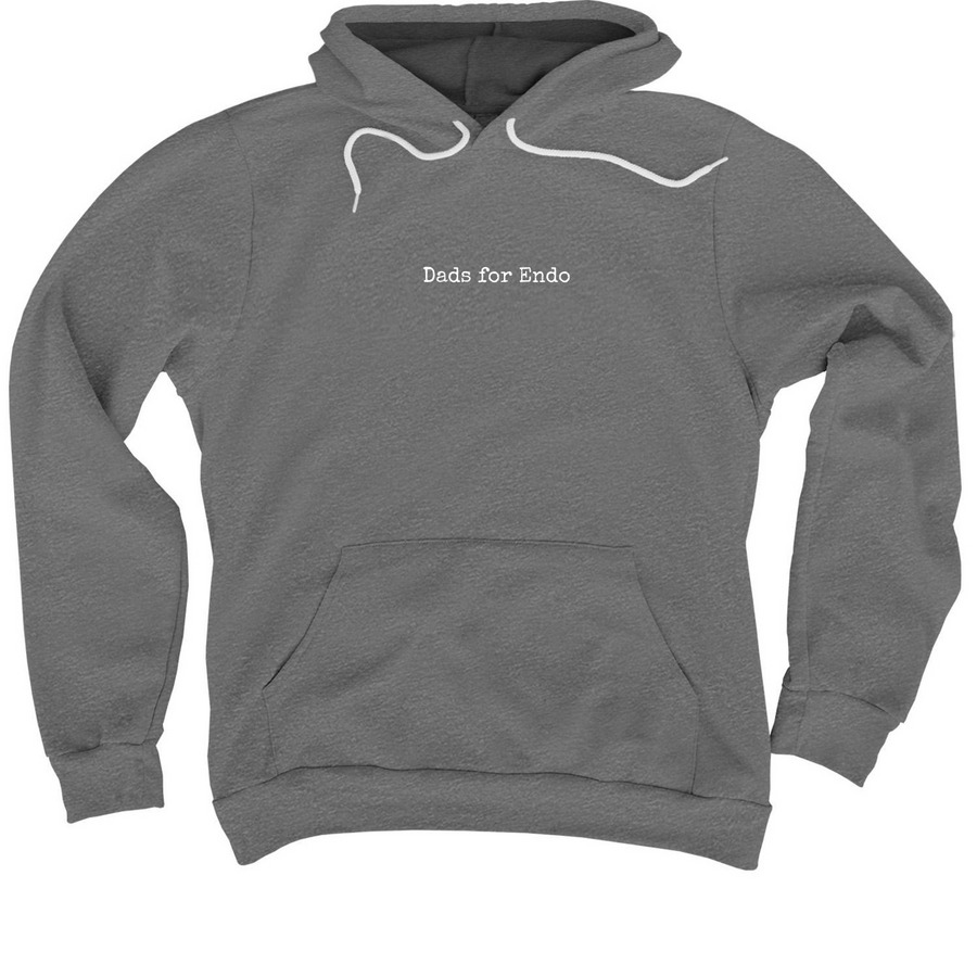 Dads for Endo hoodie in heather gray