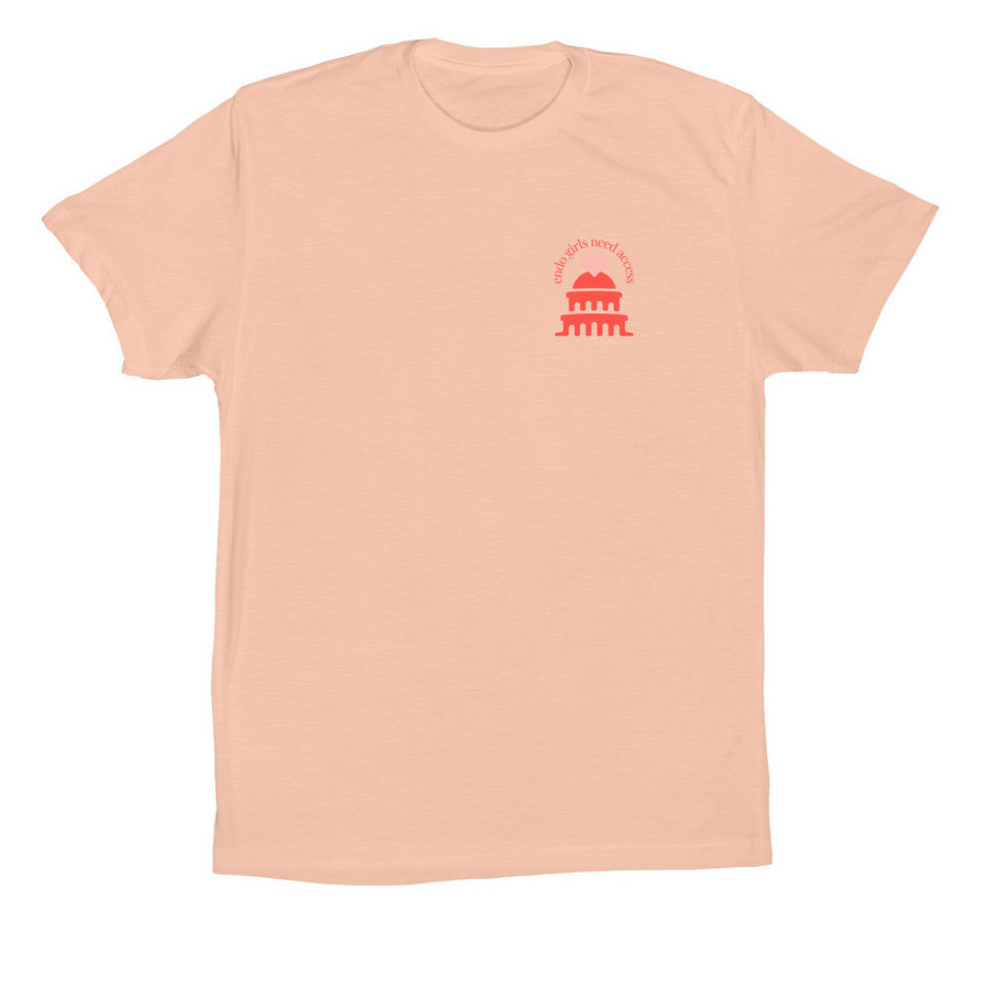 Endo Girls Need Access tee in peach